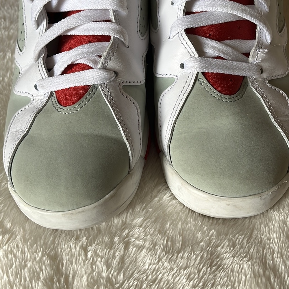 Air Jordan 7 retro BG white red size 6.5y - Picture 6 of 7
